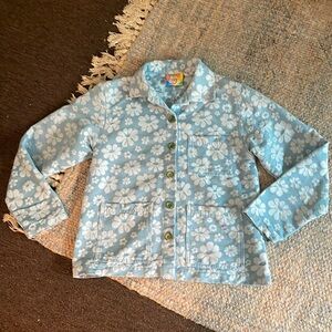 BIG BUD PRESS nwot lazy daisy powder blue chore coat
